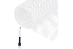 Fillis Fly Screens Windows, 150x300cm Window Screen Mesh Fiberglass Insect Mesh Fly Mosquito Net with Cleaning Brush Replacement Screen to Keep Bugs Out, White