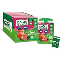 GoGo squeeZ Fruit Smoothie Snack, Apple Mango, 100% Real Fruit