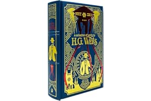 Collection of Works by H.G. Wells - Deluxe Leather Bound Classic Science Fiction Hardback: (The Time Machine, The War of The Worlds, The First Men in The Moon)