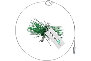 ‎RENOMO24 Renomo24 Chimney Brush Plastic Push Rod 3 m, Broom Size 160 mm, Cleaning Set for Efficient Chimney Care