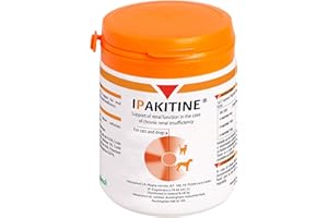 VETOQUINOL Ipakitine Phosphate Reducer Aiding Kidney Function (Size: 180g Pot)