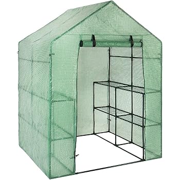 Housse De Serre 2 étages En PVC - Remplacement Transparent Pour Mini Serre Intérieur/extérieur (sans Support)