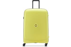 DELSEY PARIS - Belmont Plus - Valise Grande Taille Rigide Matière Recyclée et Recyclable - 76x52x32 cm - 102 litres - L - Vert