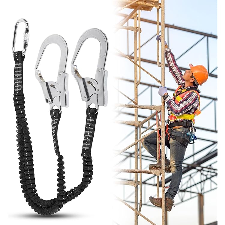 XLSBZ Valbeveiliging, veiligheidsgordel met veiligheidstouw, klimgordel voor werkzaamheden op de hoogte, outdoor, boomklimmen, bergbeklimmen