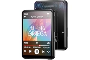 JOLIKER 128GB MP3 Player with Bluetooth 5.3, HiFi Sound Digital Audio MP3 Players with HD Speaker, FM Radio, Voice Recorder, E-Book, 2.4" Full Touchscreen Kids MP3 Player (Earphones Included)