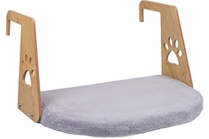 SANDWATCH Katzenbett-Hundebett-Heizkörperbett für Katzen und Hunde - weiches Bett, maximales Gewicht von bis zu 12 kg - für alle gängigen Heizkörper - hängendes Bett (GRAU)