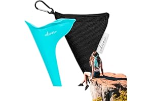 Edicare, Urinario Portátil Mujer, Orinal Femenino, Embudo para Orinar de Pie, Reutilizable, Plegable, Práctico y Cómodo, Viajes, Embarazadas, Uso al Aire Libre