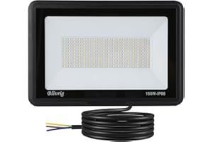 Blivrig 150W Faretto LED da esterno Bianco Freddo 6000K, 15000LM Faro LED Parete, Impermeabile IP66 Fari LED Luce Bianca Fredda Proiettore per Cortile Cantiere Giardino