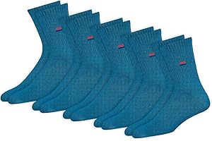 NAVYSPORT Skarpety sportowe unisex Crew Zestaw 5 bawełnianych skarpet dla kobiet i mężczyzn. (Opakowanie 5 par)