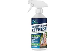 EnzyActive Incontinence ReFresh Odour & Stain Preventer Enzymes-Carpet Cleaner, Upholstery Cleaner,Shoe freshner, Linen 500ml Spray Odouriser-Urine,Sweat, Faeces,Sick & Dual Incontinence