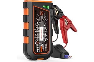 LifBetter Y29 Car Battery Booster Jump Starter,12V Portable Jump Starter Power Pack with Safe Jumper Cables for (Up to 7.0L Petrol and 4.5L Diesel Engines) with LED Flashlight