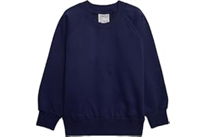 ZECO Boys Girls Unisex Crew Neck Sweatshirt School Uniform Kids Jumper (2-16 Years)