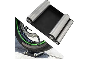 Runfarr Motorrad Reinigungsständer,Motorrad Rollenständer Vorne und Hinten für die Meisten Straßenräder