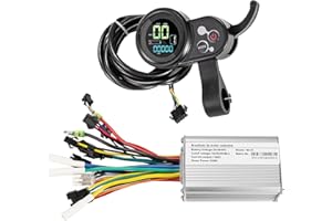 Kunray Contrôleur de moteur brushless 24-48 V 350 W avec affichage LCD - Contrôleur de vélo électrique double mode 24 V 17 A - Pour vélo électrique - Kit de contrôleur sans balais
