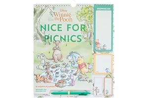 Grupo Erik Calendario pared 2024 2025 Disney Winnie The Pooh - Incluye notas adhesivas, pegatinas y boligrafo ideal Planificador mensual familiar | Organizador semanal (16 meses)