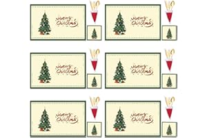 FOX·BUNNY Christmas Table Decoration - 18Pcs Christmas Placemats Coasters Cutlery set, Christmas Placemats Sets, Christmas Table Mats, Home Table Mats, Washable Heat Proof Table Mats