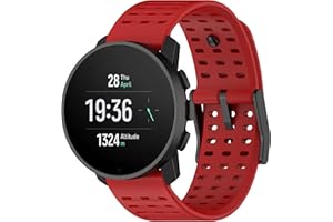 CZhkg Bracelet de Montre pour Suunto 5 Peak/Suunto Vertical Strap, Silicone Strap Bracelets Armband Watchband Bande avec fermoir Sangle pour Suunto 9 Peak/Suunto 9 Peak Pro