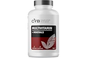 ‎CYB COMPLETE YOUR BODY Multivitamin & Mineralien Tabletten Hochdosiert - 365 Tabletten 1 Jahres Vorrat - Laborgeprüft - Complete Your Body