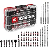 Original Einhell M-CASE 39-Part Shockproof End Set (25mm Bits, Metal Drill Bits, Multi-Purpose Drill Bits, 60mm