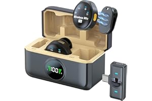 NPTCL Wireless Lavalier Microphone for iPhone 16 15 Android, Noise Canceling USB C Microphone for Video Recording Vlogging TikTok