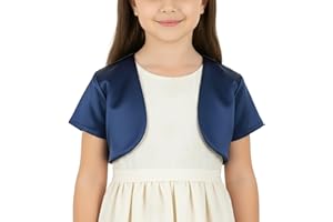 BlackButterfly Enfants Satin Manche Courte Boléro Filles
