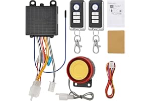 Motorcycle Anti-Theft Alarm Security System,Jtron Control Engine Start Bike Anti-Hijacking Cutting Off Remote Engine Start Arming Disarming,Waterproof Security Cycling Bike Alarm