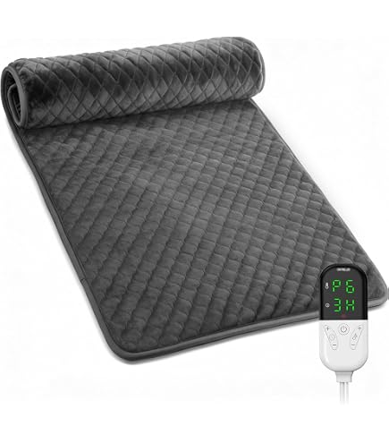 Cuscino Riscaldante Elettrico XXL 80x42cm: Coperta Termica Con Timer 12H, Display LED E Spegnimento Automatico - 3