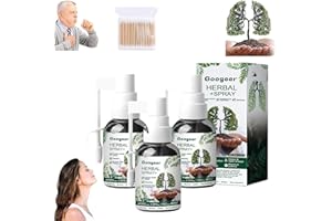GIENSLRU Googeer Herbal Lung Cleanse Mist, Respinature Herbal Lung Cleanse Mist, Googeer Herbal Lung Cleanse Spray, Googeer Natural Herbal Extract Cleanse Mist (3PCS)