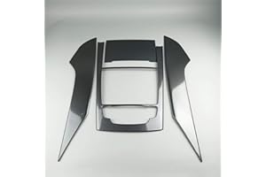 GUODONG GXDD Konsole Gearshift Rahmen Dekorative Zierleisten Edelstahl Aufkleber gepasst for Audi A6 C7 2012-18 Interieur Zubehör Car Styling Fahrzeuginnenraum (Color Name : Carbon fiber black)