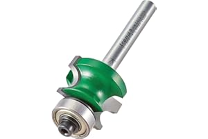 Trend CraftPro Corner Bead Router Cutter, 1/4 Inch Shank, 26mm Cut Diameter & 16mm Cut Length, 4.8mm Radius, Tungsten Carbide Tipped, C130X1/4TC