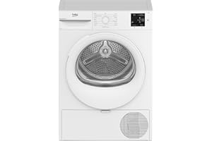 Beko Asciugatrice BMTR38W 8 Kg, con Pompa di calore, Libera Installazione, Display digitale, Classe energetica D