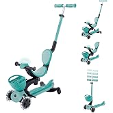 Globber Go Up Baby 360 Işıklı Scooter - Koyu Pastel Pembe 844-210, 844-210
