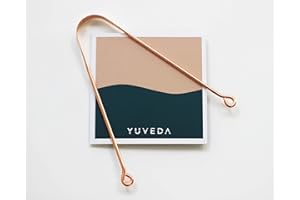 Ayurvedischer Zungenreiniger aus Kupfer | gegen Mundgeruch | fördert Mundhygiene | Zungenschaber von YUVEDA