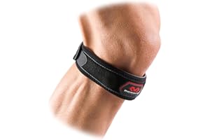 McDavid Męska opaska na kolano 414, czarna, jeden rozmiar, rozmiar uniwersalny