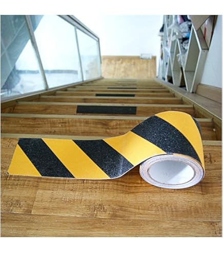 Antisliptape Trap 2 Stuks 10m X 5cm Zwart Zelfklevende Antislip Tape Voor Trappen Zwembad Vloer Binnen & Buiten Veiligheidsstrip Met Sterke Grip Slip ✯Levenslange Garantie✯ Antislip Markering Outdoor
