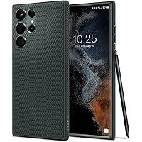 Spigen Liquid Air Case Kompatibel med Samsung Galaxy S22 Ultra Fodral Skal -Green