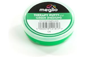 ‎MEGLIO Meglio Hand Therapie Knete für Handübungen zur Wiederherstellung und Rehabilitation der Handfunktion, Krafttraining und Stressabbau, variable Widerstandsstärken Extra Weich, Weich, Mittel & Fest
