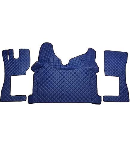 Blu Eco Pelle Cruscotto Tappetini per Volvo FH4 2013-20 Con Sonda
