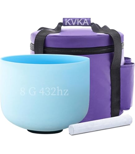 Singing Bowl Mallet Crystal Bowl Purple Hollow Suede Mallet Striker With Bundle