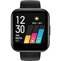 realme Fashion Watch 1.4" Large HD Color Display, Full Touch Screen, SpO2, Continuous Heart Rate Monitor, Black, Free…