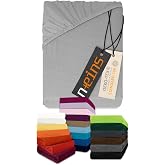 npluseins Bed Sheets 140 x 200 cm, 150 x 200 cm, 100% Cotton, 140 &ndash; 16 x 200 cm, 159.192, Fitted Sheets, Many Colours + Sizes