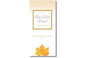 Basildon Bond Luxury Peel and Seal Envelopes 20 Pack for P4TO Writing Pad - Champagne, Size 89 x 187mm