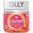 OLLY Collagen Gummy Rings, 2.5g of Clinically Tested Collagen, Boost Skin Elasticity & Reduce Wrinkles, Adult Supplement, Peach Flavor, 30 Count