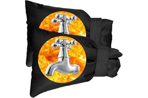 BASTOUR Housse Pour Robinet Exterieur, Housse de Protection Robinet, Bouclier Thermique Antigel/Neige/Pluie/Gel/Froid Pour Robinets de Jardin et D'extérieur, Noir, 2pc