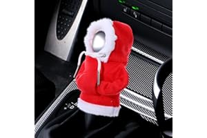 Amabro Weihnachten Schaltknauf Hoodie,Weihnachtsfest Auto Pullover,Weihnachts geschenk Woody Woodie Hoodie Hoody Schaltknauf Abdeckung Weihnachtskostüm Accessoires Weihnachtsaccessoires(Rot)