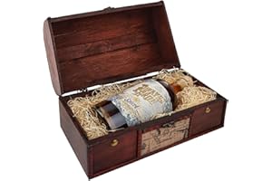 Pirate's Grog Spiced Rum Gift Chest - 70 cl / 700 ml | Award Winner | Five Year Aged in Oak Barrels | 37.5% ABV with Salt, Caramel & Allspice Flavours | Suitable for Cocktails