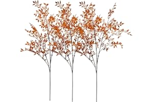 Avoik 3 Steli di Foglie di Quercia Finte 110cm Autunnali Foglie Artificiali Rami di Eucalipto Artificiale Steli di Foglie Artificiali per Composizioni Floreali per Matrimonio Casa Cucina Ufficio