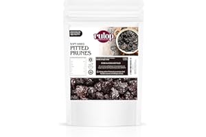 Rulop Soft Dried Prunes - Pitted Prunes 1kg - Natural Dried Prunes - Whole Fruit, Ideal for a Healthy Sanck - No Added Sugar - No Preservatives - GMO Free - 100% Natural Dried Fruit (pack of 1)