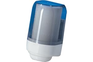MAR PLAST DISPENSER DISTRIBUTORE CARTA ASCIUGAMANI TRASPARENTE A MURO PER ROTOLO A SVOLGIMENTO INTERNO (DIAMETRO MAX ROT. Ø15 CM H 22CM)