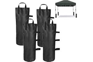 KKTONGXI Gazebo Sacchi di Sabbia di Peso 4 Pezzi Sacchi di Sabbia 800D Oxford Sacchi di Sabbia per Gambe del Gazebo per Tende da Giardino da Esterno Ombrelloni Sacchi di Sabbia Aappesantiti